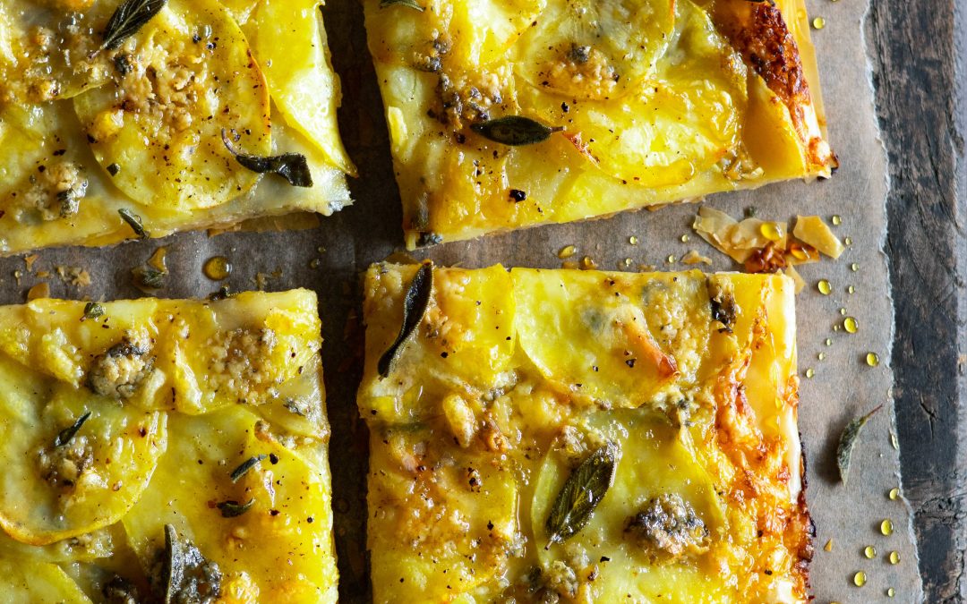 Potato, Sage & Blue Cheese Tart